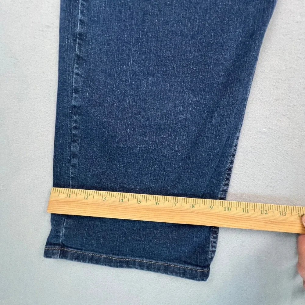 Wrangler Authentics Jeans Mens 48x34 Blue Comfort Flex Straight Leg Denim Casual